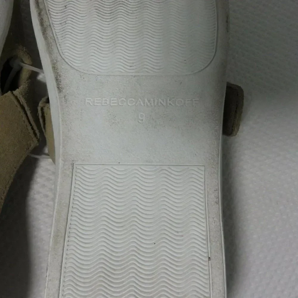 REBECCA MINKOFF TAN SUEDE SONIA SLIP ON SNEAKER SHOES SIZE 9